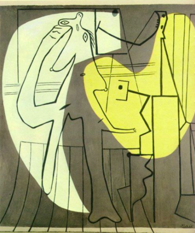 el pintor y el modelo