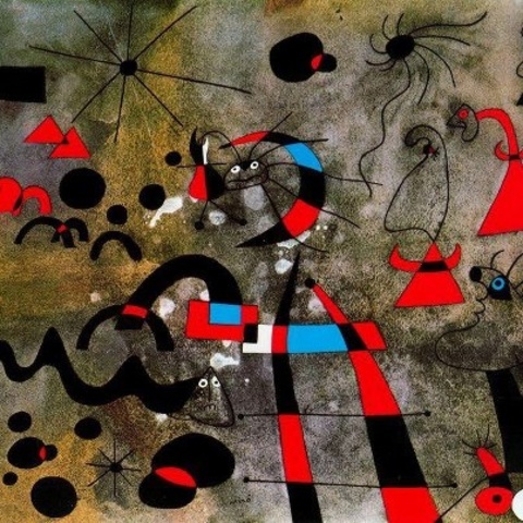 Miró pintó "Escalera de Escape"
