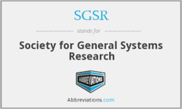 Se cambio el nombre de la sociedad a su nombre actual, la society for general  system research.