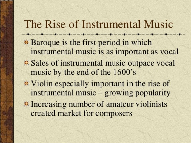 Instrumental music