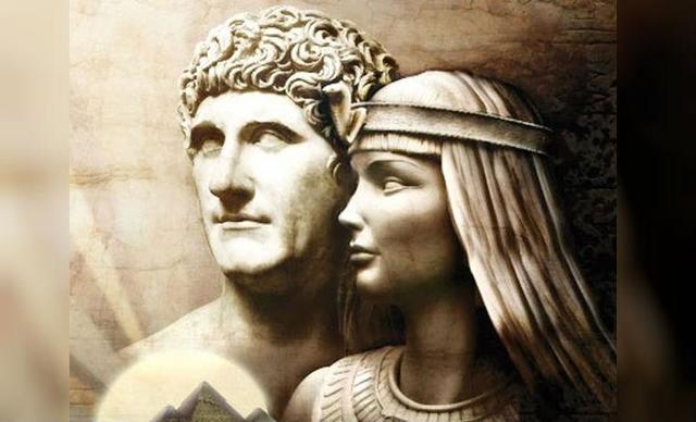 Cleopatra y Antonio