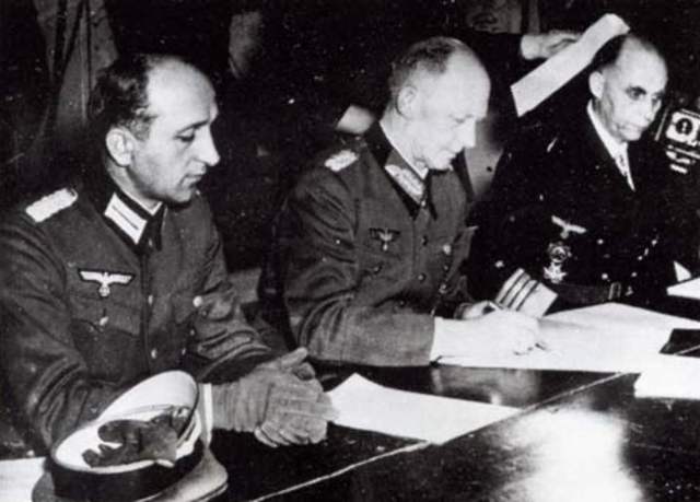 Capitulation allemande à Reims (France)