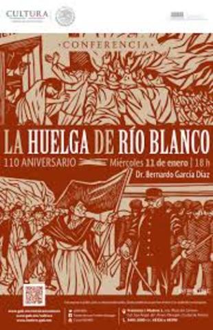 Estalla la huelga de Río Blanco