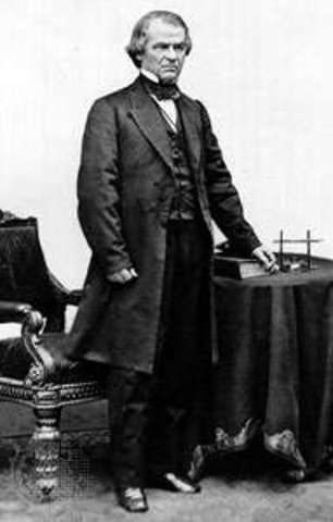 Johnson announced plans for the presidential reconstruction