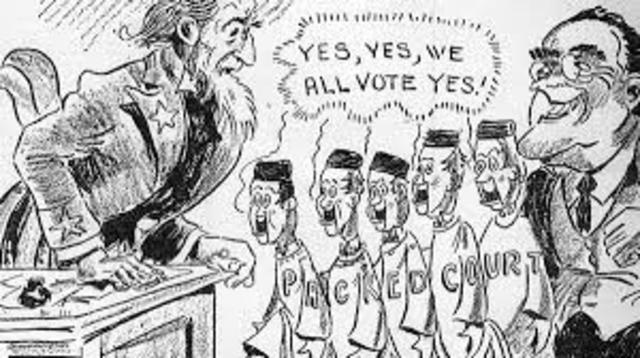 FDR court packing scandal