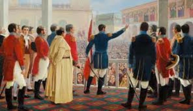 Independencia de Perú.