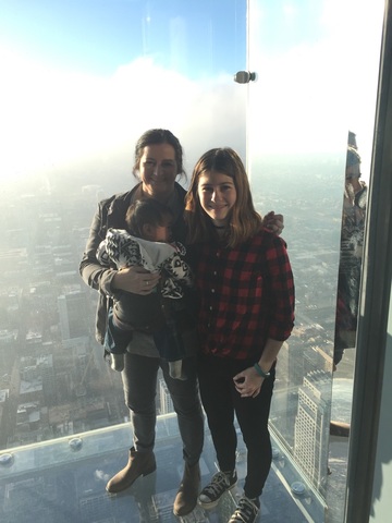 Yo viajé a Chicago Illinois con mi tía, mi tío y mi prima