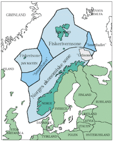 Økonomiske soner utenfor norskekysten