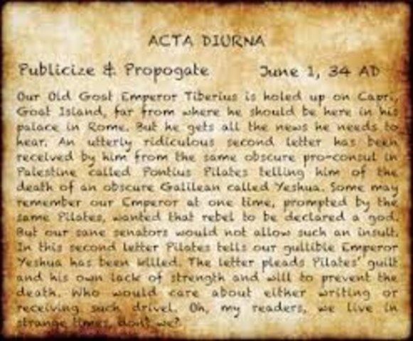 ActaDiurna in Rome (130 BC)