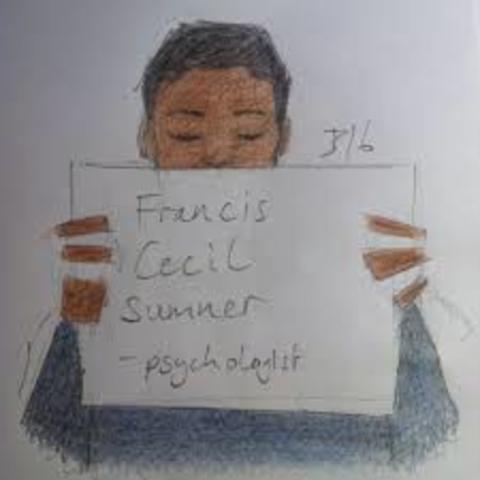 African American taking a step in the pond.