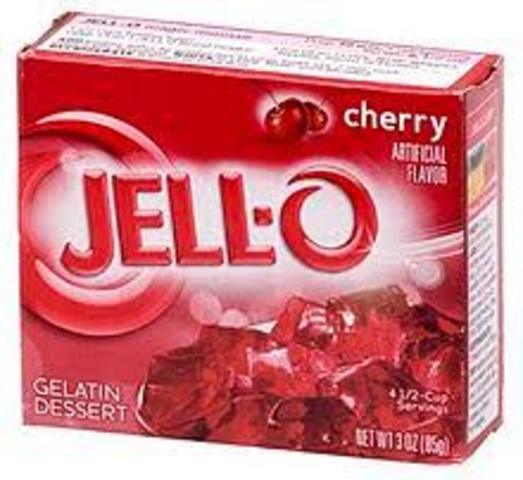 Perkins was introduced to Jell-O.