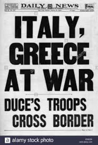 Italy invades Greece