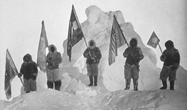 Robert Peary reaches the North Pole