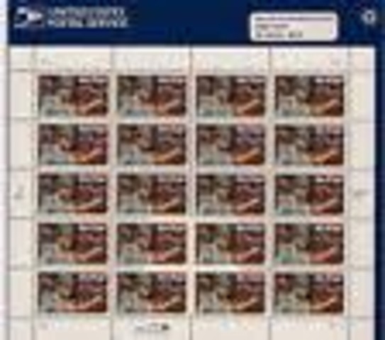 Honered with U.S. postaged stamp