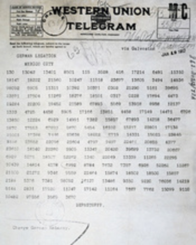 The Zimmermann Telegram