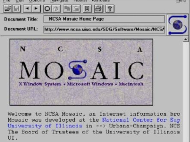 Web browser: Mosaic