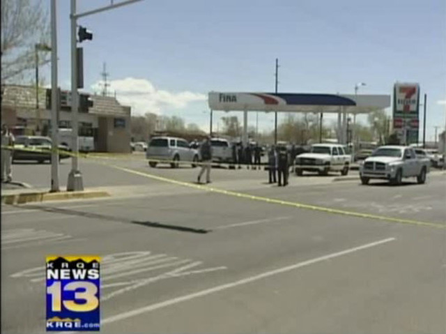 Police shooting locks down school