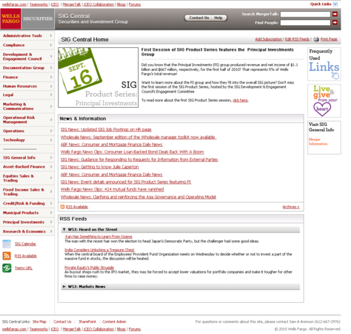 New LOB site, SIG Central goes live