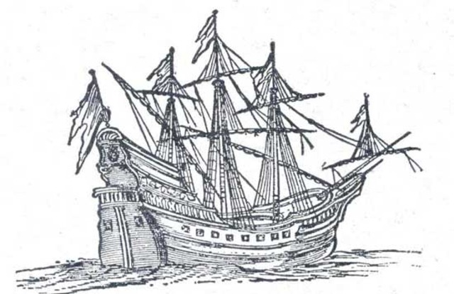 Wm Hulbert arrives on ship, Mary & John