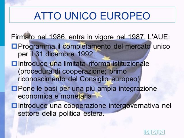 Atto unico Europeo