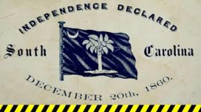 South Carolina Secedes from the Union