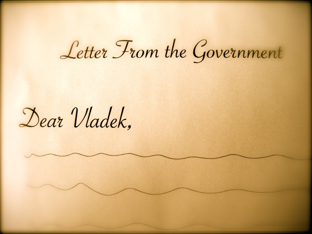 Vladek gets a letter from the government