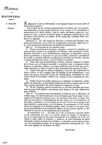 DESAMORTIZACIÓN DE MENDIZÁBAL