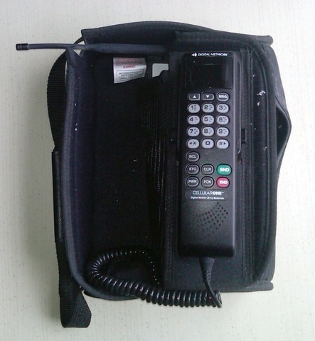 The Motorola Bag Phone is the colloquial name for a line of personal transportable cellular telephones manufactured by Motorola, inc. from 1988 to 2000