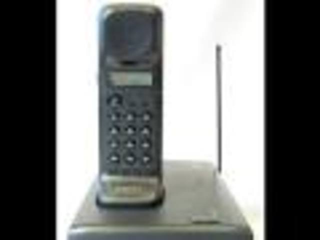 A typical cordless phone in the 1990s.