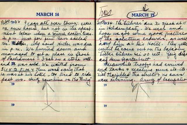 Helen Baker Diary Entry