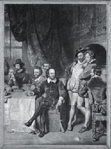 William Shakespeare becomes a member of the Lord Chamberlain's Men