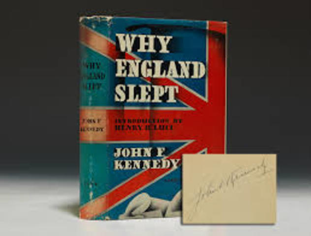 His book "Why England Slept" is Published