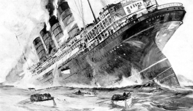Sinking of the Lusitania- Why was it shot?