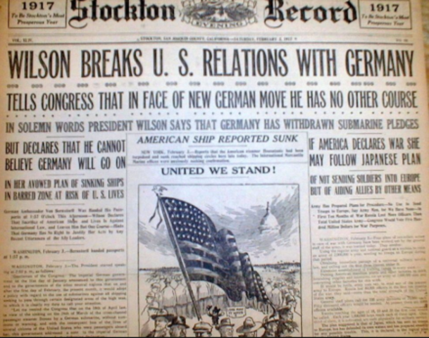 U.S breaks diplomatic relations with Germany- Why?