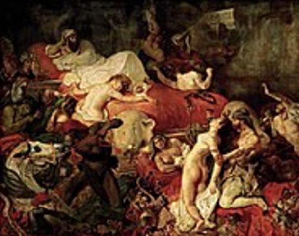Eugène Delacroix, "La mort de Sardanàpal"