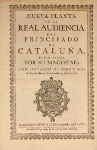 DECRETS DE NOVA PLANTA