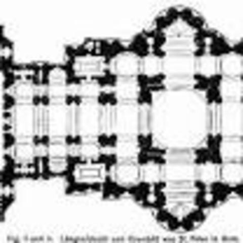 Miguel Ángel construye la cúpula de San Pedro en el Vaticano