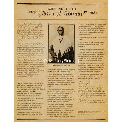 Sojourner Truth Delivered her “Ain’t I a Woman” Speech