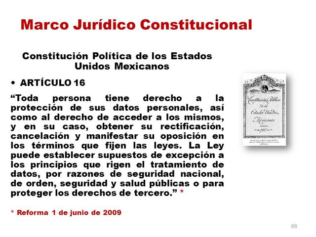 Reforma al los artículos 16 y 17 constitucionales en México