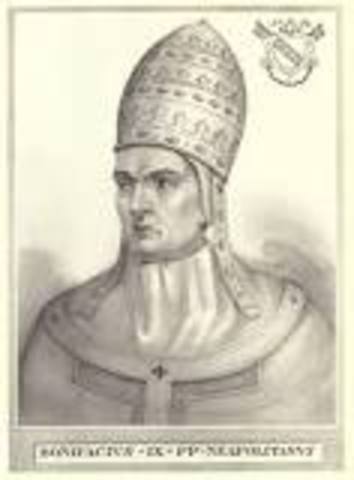 Pope of Rome Boniface IX Elected