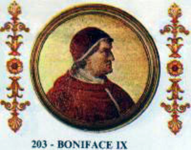 Pope Boniface lX of Rome