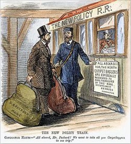 Scalawags and Carpetbaggers Arrive in the South