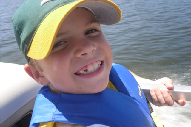 Here I am fishing with my nana!