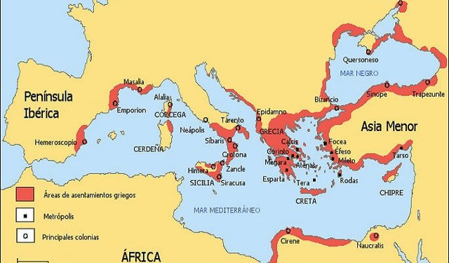 Comienza la colonización griega de Occidente