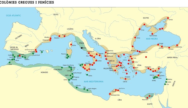Comienza la colonización griega de Occidente