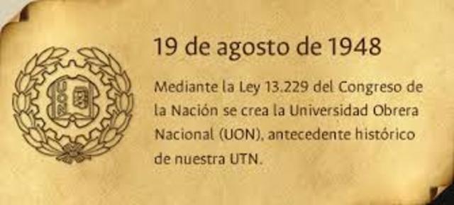 La Universidad Obrera Nacional (UON)