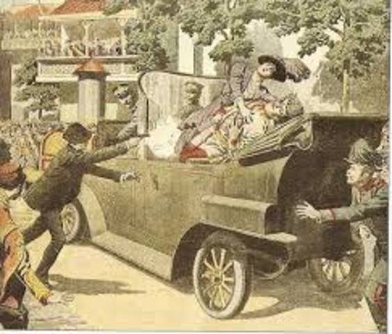 Asesinato del archiduque Francisco Fernando (heredero a la corona del imperio austrohungaro)