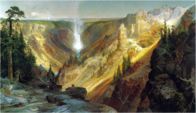 El gran cañón de Yellowstone de Thomas Moran