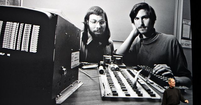 Steve Wozniak and Steve Jobs