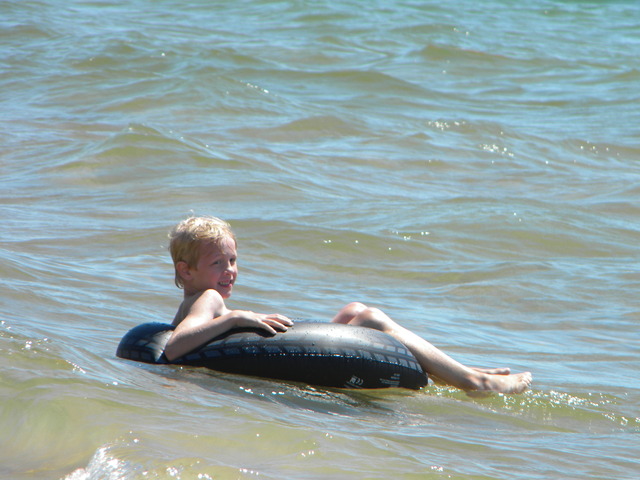 Swam in Lake Michigan